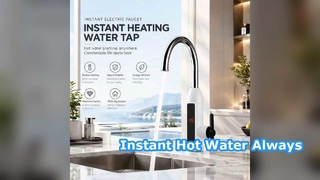 Vòi nước nóng tức thì Vòi thép không gỉ
