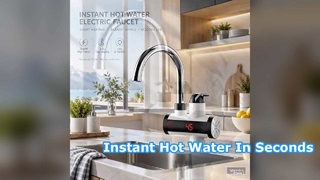 Vòi nóng không bình, công suất 3300W, làm nóng nước trong 3–5 giây, thích hợp cho bếp, ban công, nhà tắm