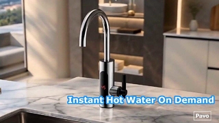 Vòi nước nóng tức thì Thiết kế bằng thép không gỉ